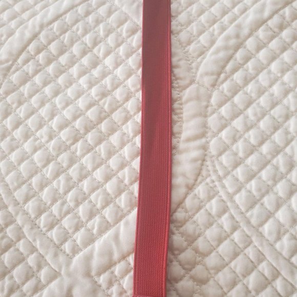 WHBM Red Leather Belt with Elastic Insert - Picture 3 of 4